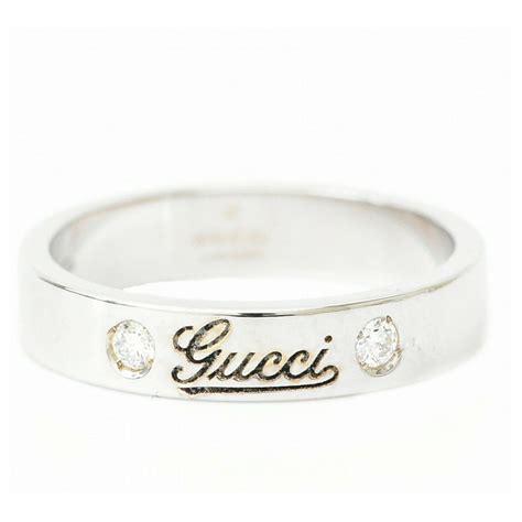 gucci women's rings silver|Gucci diamond rings white gold.